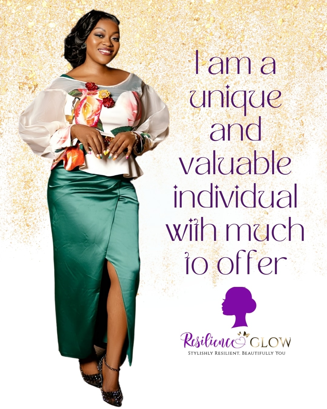 Woman portrait, confident and beautifully styled